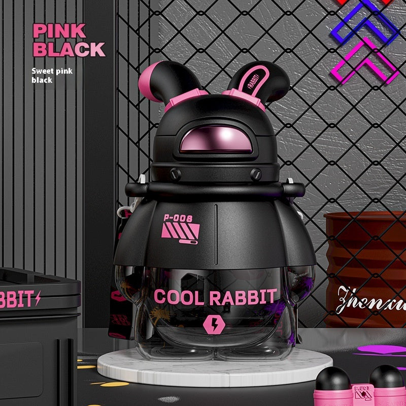 Moon Rabbit Large Capacity Plastic Sippy Cup Kettle