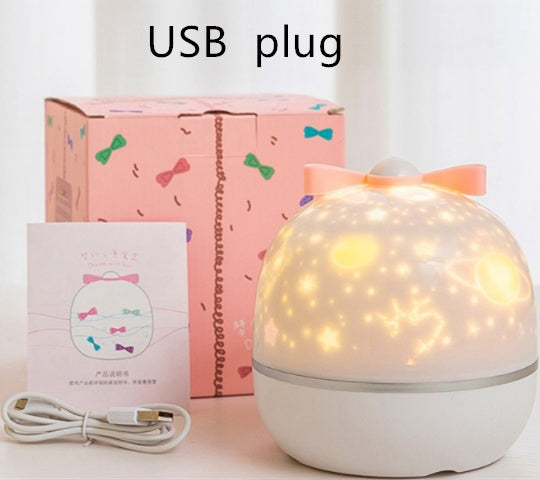 Star Moon Starry Sky Projector LED Night Light for Children