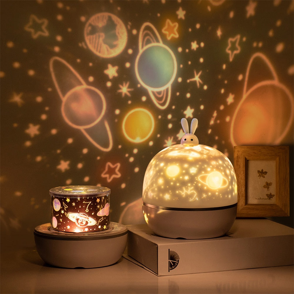 Star Moon Starry Sky Projector LED Night Light for Children