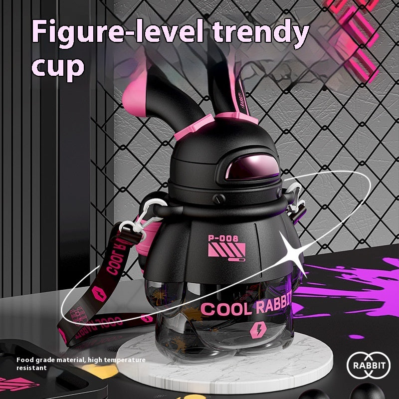 Moon Rabbit Large Capacity Plastic Sippy Cup Kettle