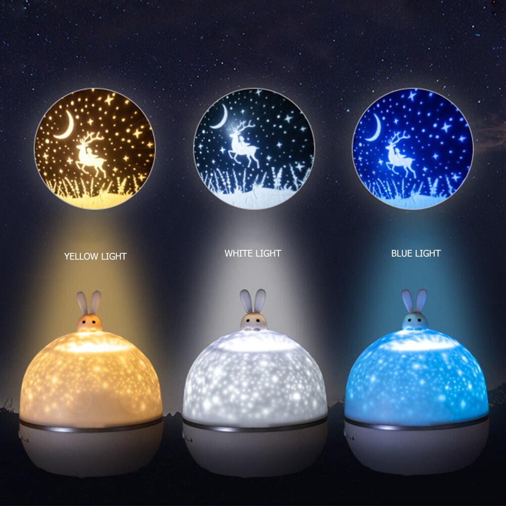 Star Moon Starry Sky Projector LED Night Light for Children