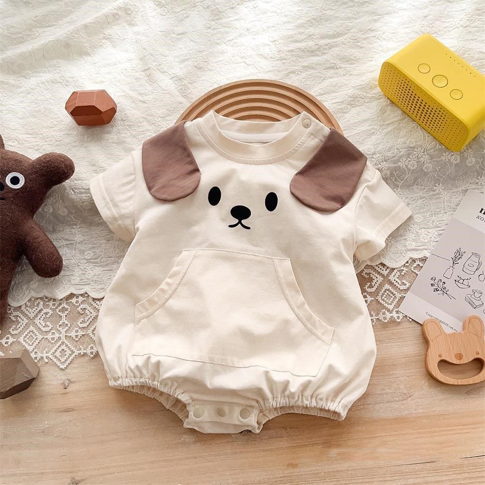 Baby Puppy Chenille Onesie
