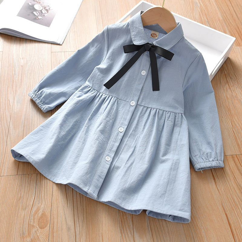 Girls Western Style Cotton Dress