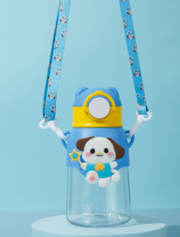 Dopamine Cartoon Plastic Sippy Cup