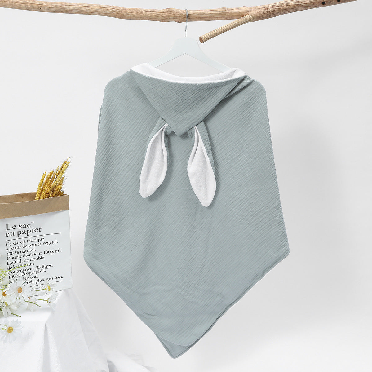 Baby Bath Towel Pure Cotton Double-layer Gauze Hooded Bathrobe