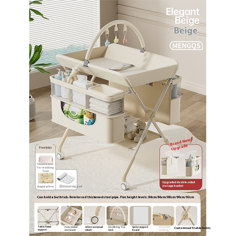 Baby Care Foldable Multifunctional Diaper-changing Table