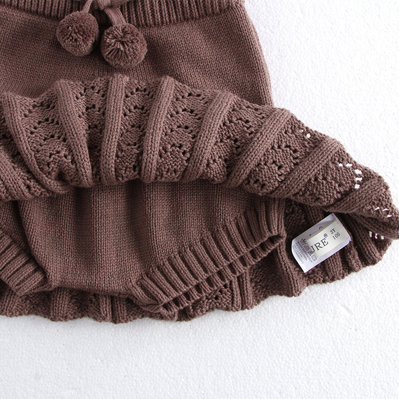 Girls Retro Pleated Pantskirt