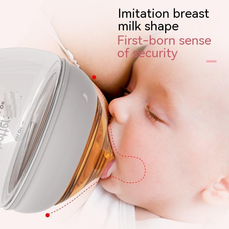 Newborn Glass Choke Proof Wide Mouth BabySmal l Feeding Bottle