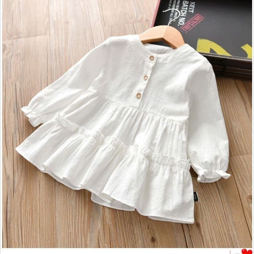 Girls Western Style Cotton Dress