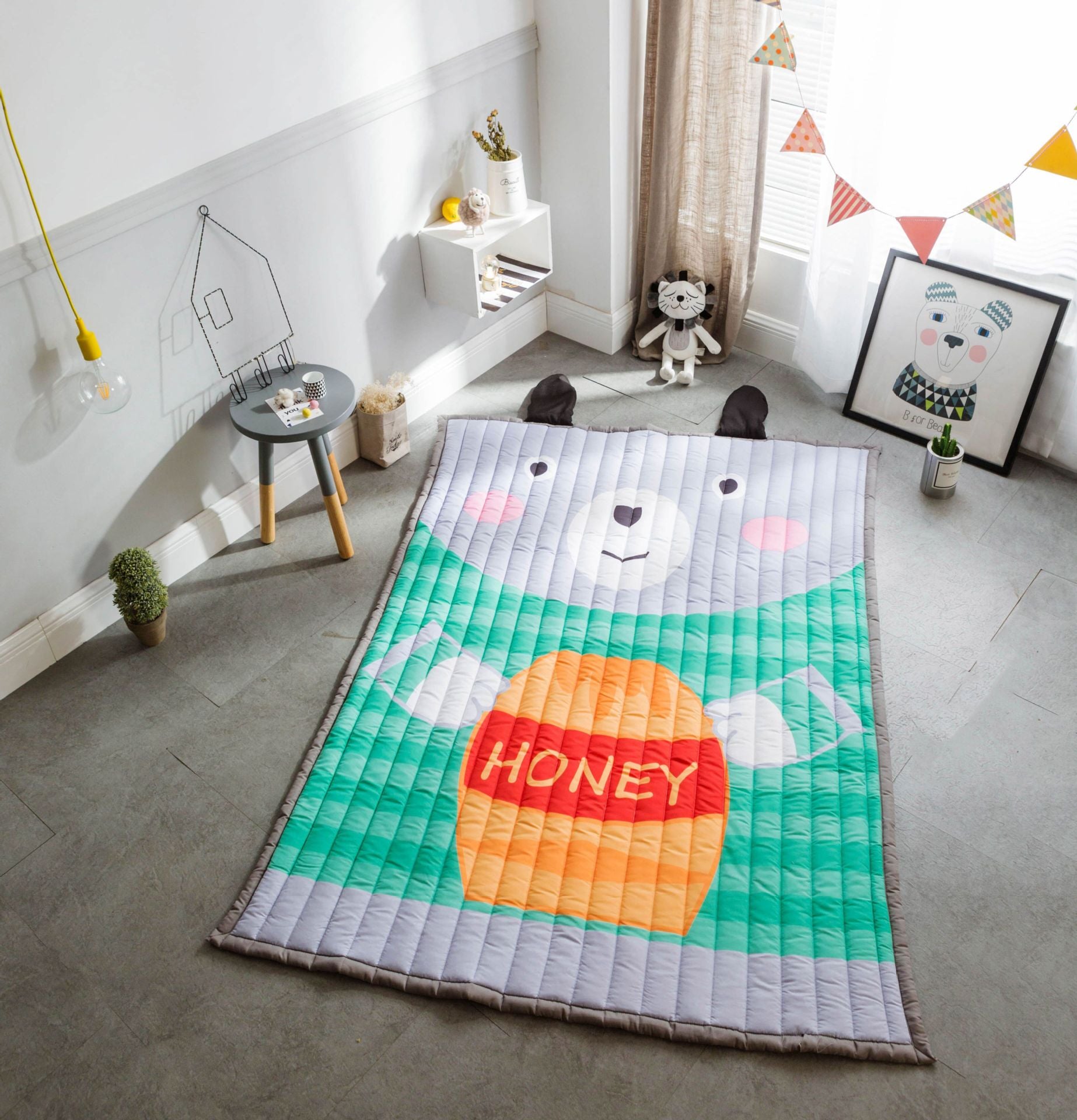 Cartoon Thickened Children's Folding Baby Living Room Carpet Outdoor Climbing Mat