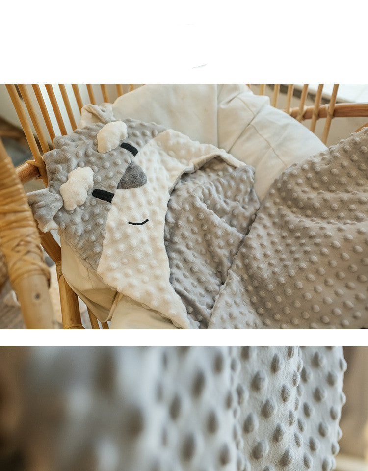 Hooded Shawl Baby Cuddle Quilt Child Blanket Office