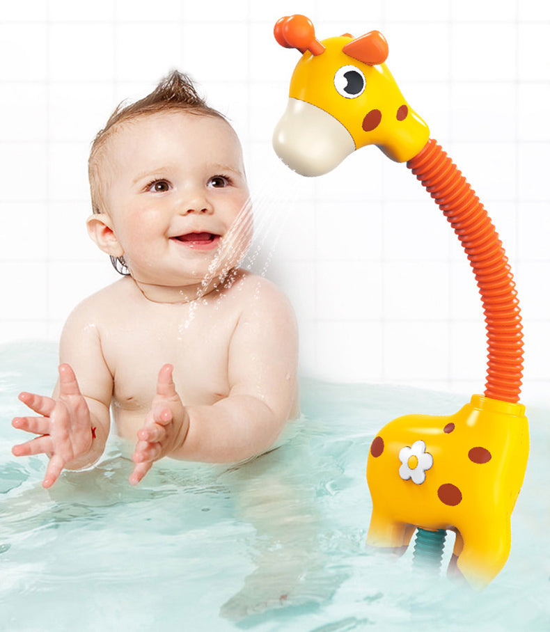 Children Bath Toy Electric Cartoon Giraffe Shower Baby Spray Bathtub