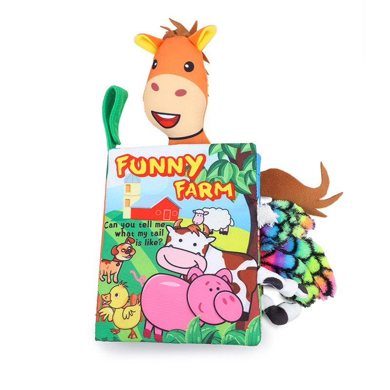 Animal Tail Cloth Book Early Education