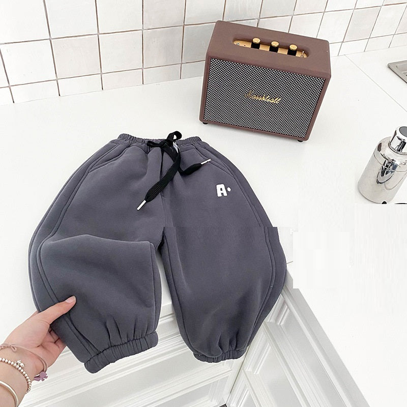 Kids Plush Cotton Sweatpants (Unisex)