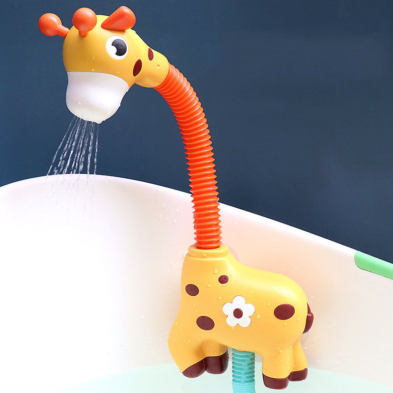 Children Bath Toy Electric Cartoon Giraffe Shower Baby Spray Bathtub