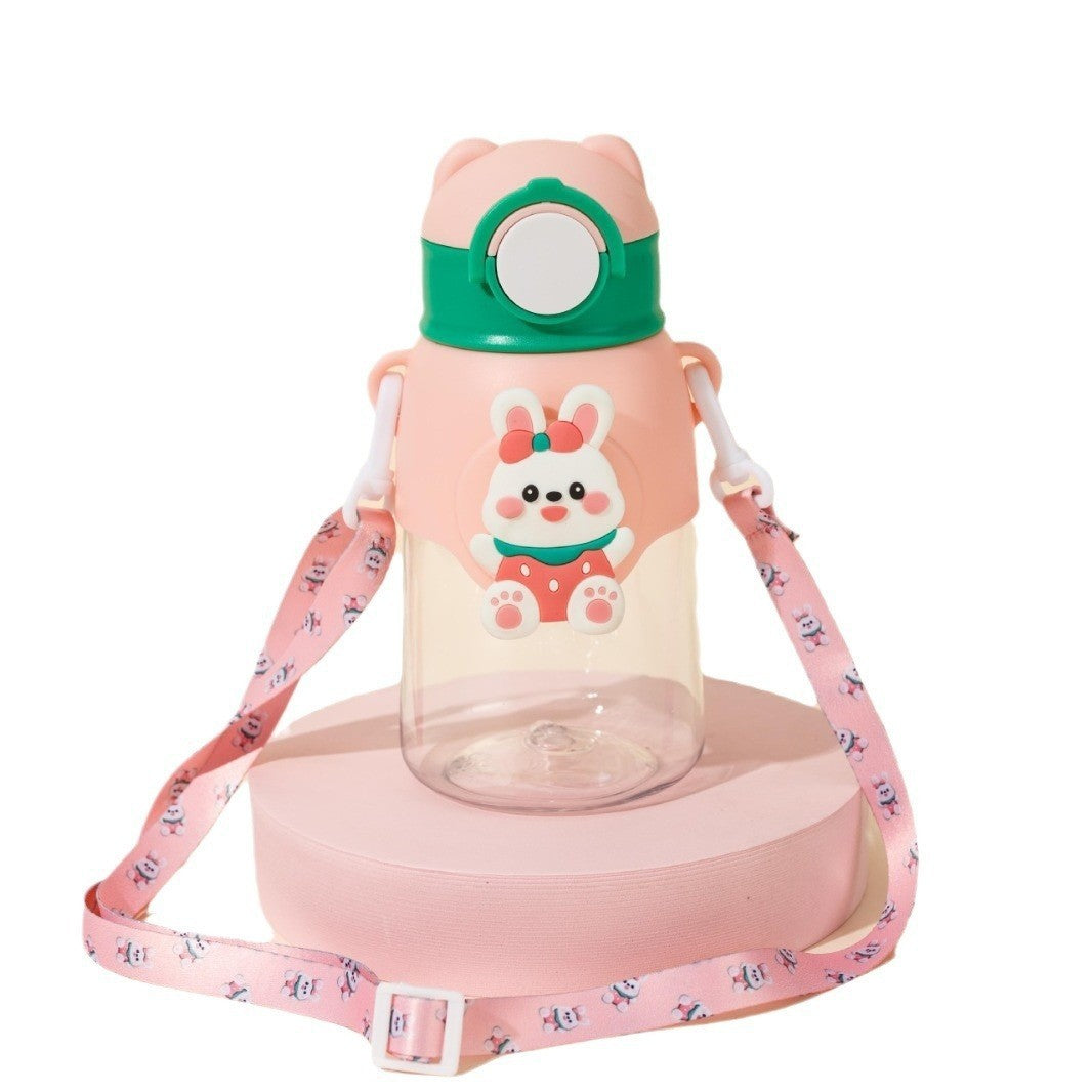 Dopamine Cartoon Plastic Sippy Cup