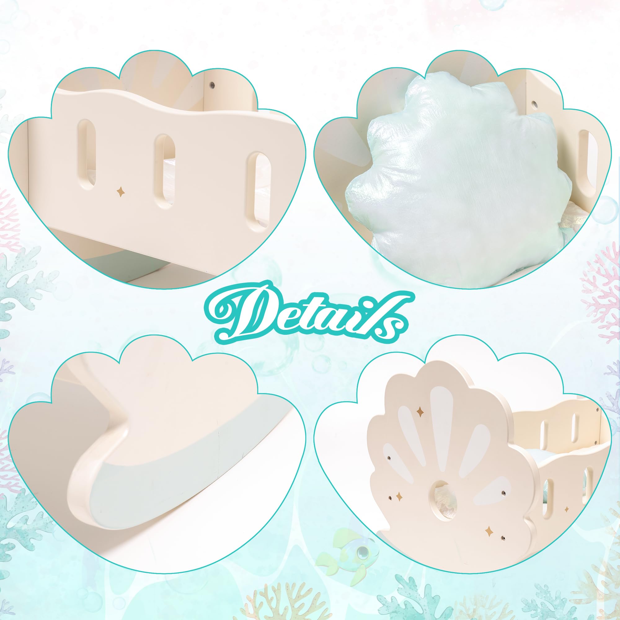 ROBOTIME Baby Doll Crib