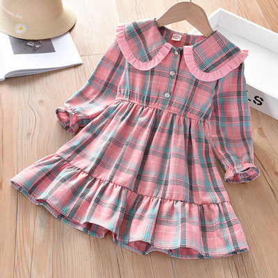 Girls Western Style Cotton Dress