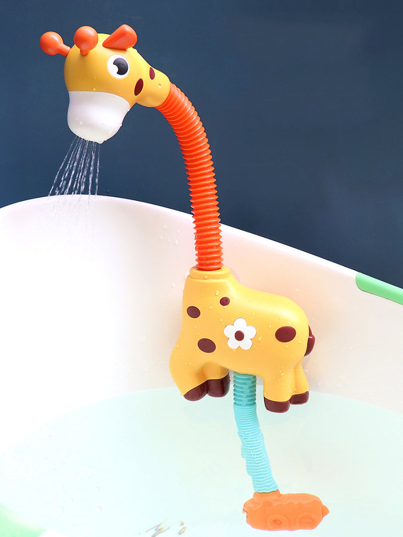 Children Bath Toy Electric Cartoon Giraffe Shower Baby Spray Bathtub