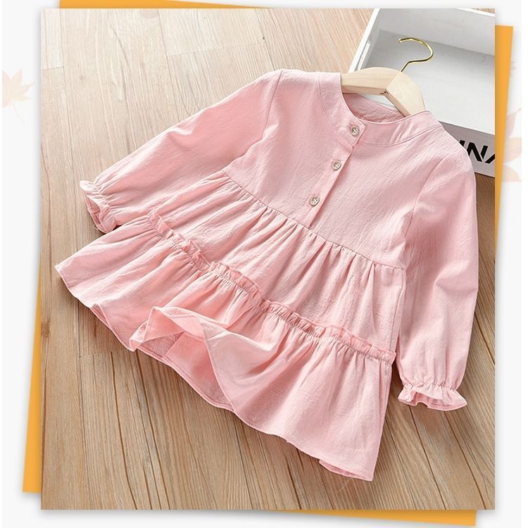 Girls Western Style Cotton Dress