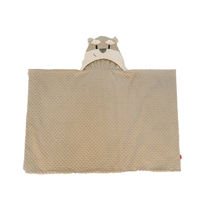 Hooded Shawl Baby Cuddle Quilt Child Blanket Office