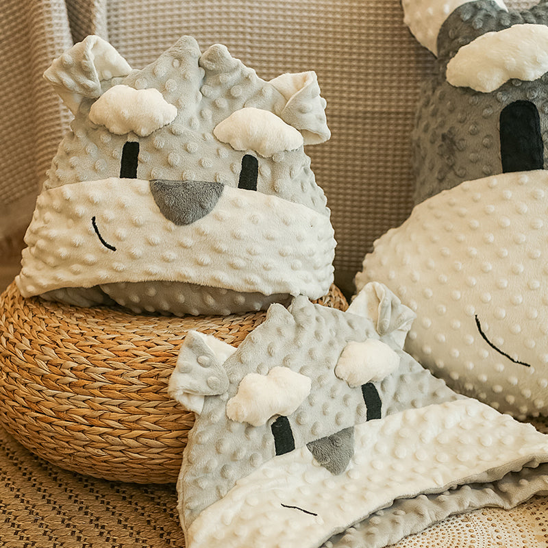 Hooded Shawl Baby Cuddle Quilt Child Blanket Office