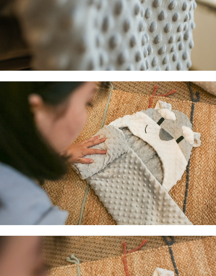 Hooded Shawl Baby Cuddle Quilt Child Blanket Office