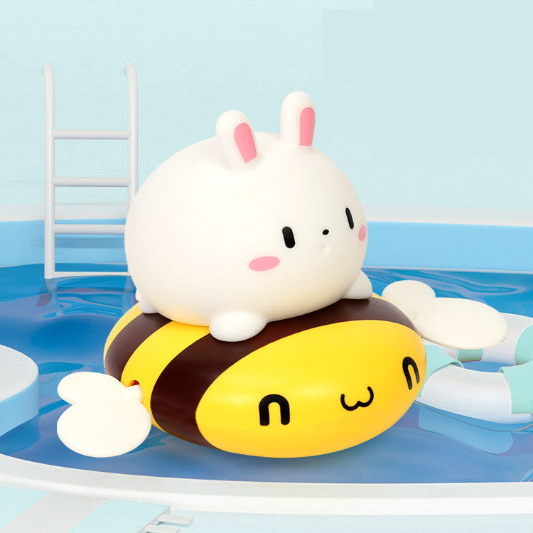 Baby Bath Toy Swimming Paddling Bee White Rabbit