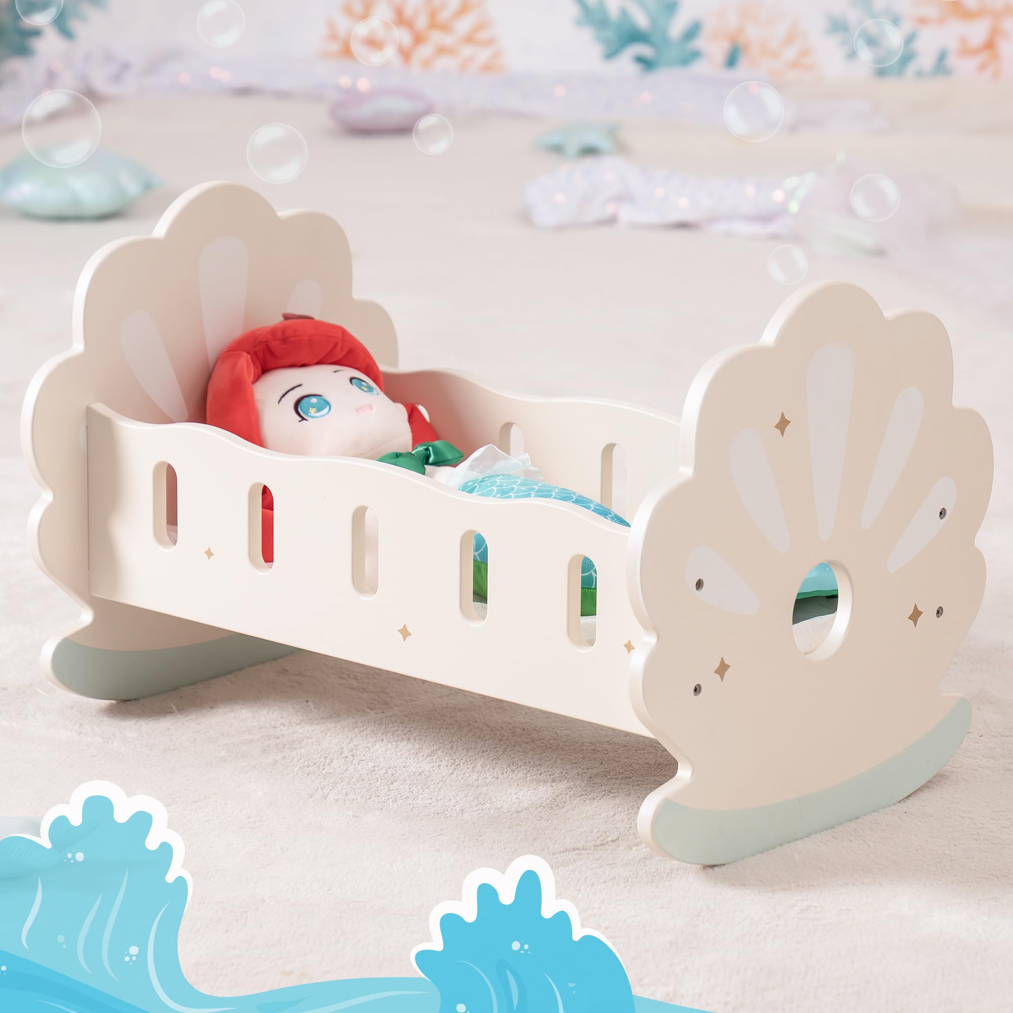 ROBOTIME Baby Doll Crib