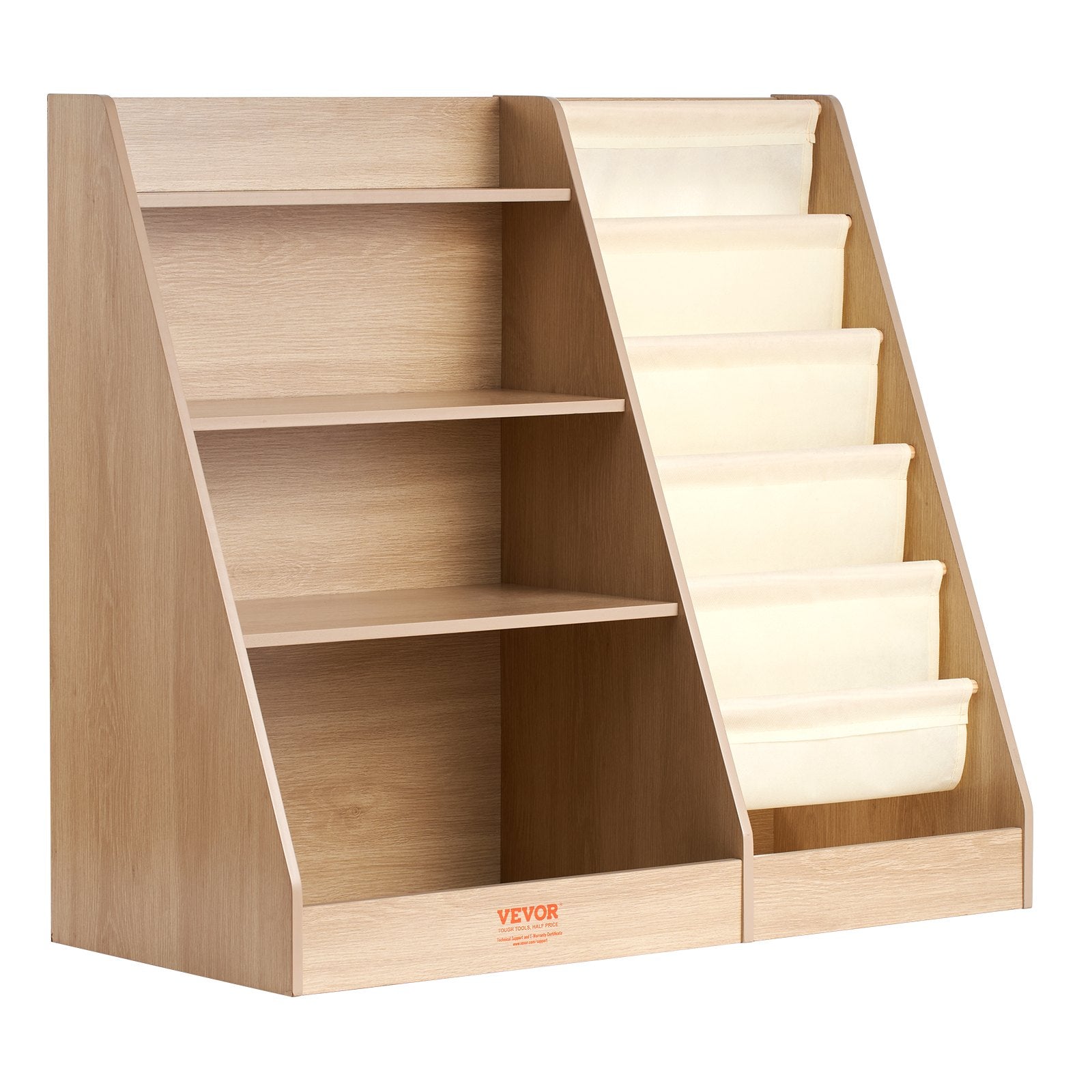 4-Tier Kids Wooden Bookshelf